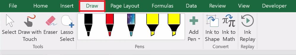 Hướng dẫn sử dụng chức năng Draw để vẽ trong Excel