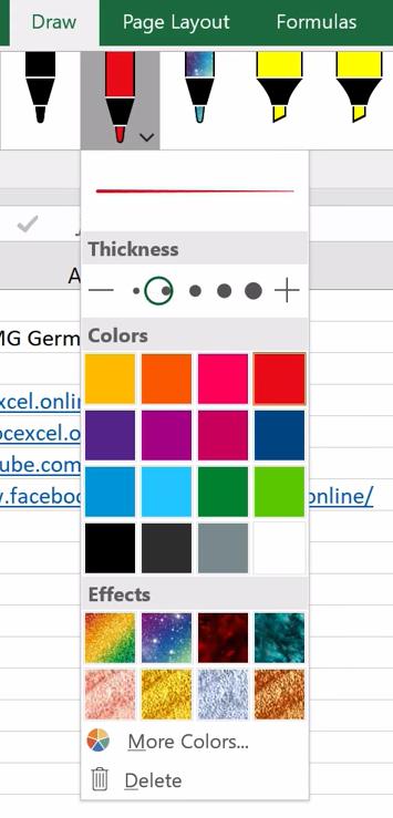 Hướng dẫn sử dụng chức năng Draw để vẽ trong Excel