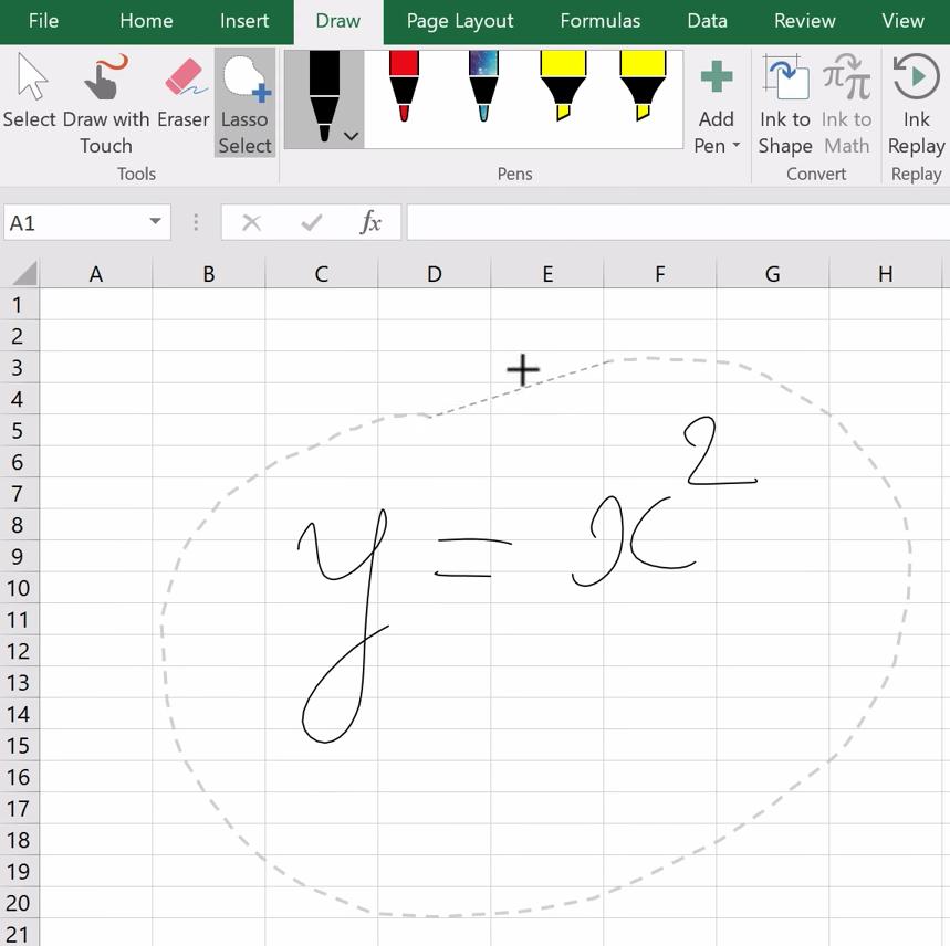 Hướng dẫn sử dụng chức năng Draw để vẽ trong Excel
