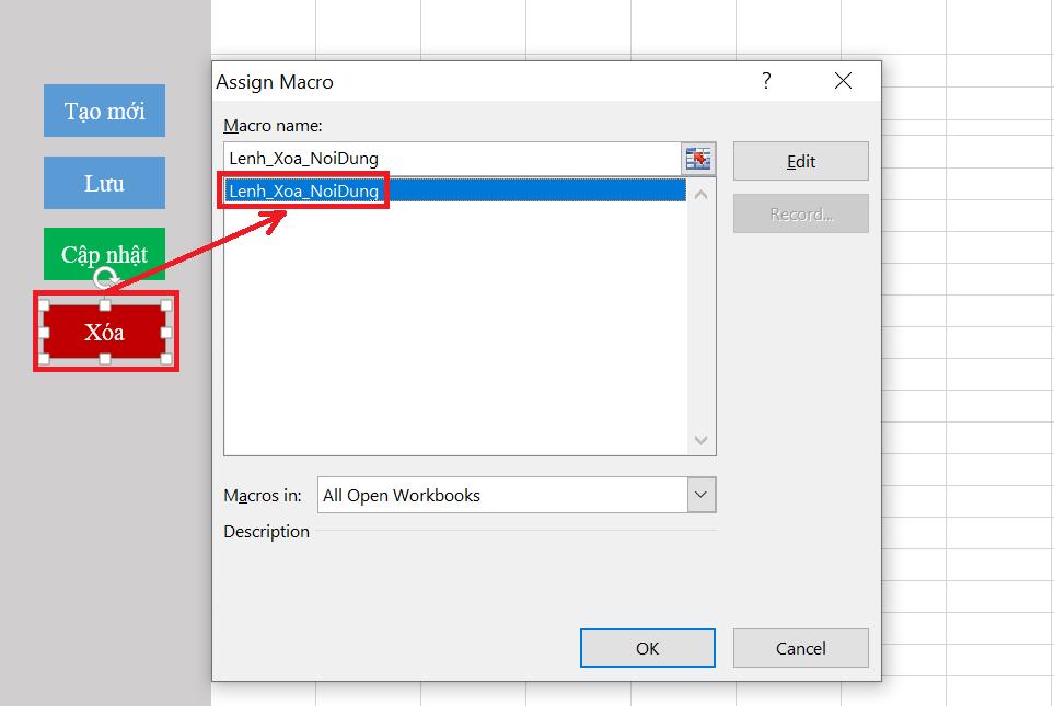 Hướng dẫn xóa dữ liệu Excel trong bảng danh sách bằng lệnh VBA