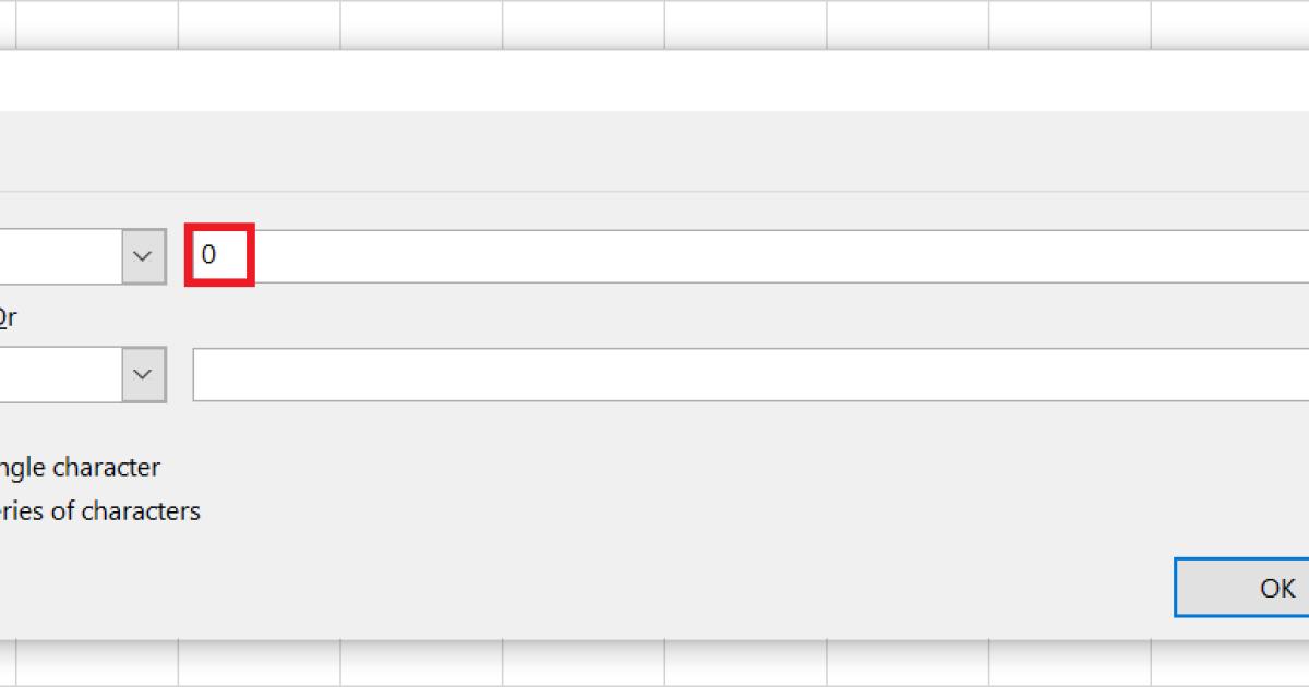 Cách dùng hàm xóa dòng có điều kiện trong Excel để xóa dòng chứa giá trị 0