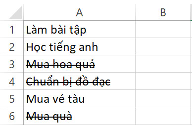 Chữ gạch ngang trong Excel: Tính năng chữ gạch ngang trong Excel là một công cụ tuyệt vời để hiển thị các giá trị âm. Bạn có thể thực hiện tính toán trong các bảng tính của Excel một cách dễ dàng hơn. Ngoài ra, tính năng này cũng hữu ích để đánh dấu những giá trị bạn muốn kiểm tra trong quá trình làm việc.