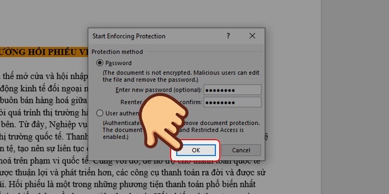 Hướng dẫn cách bảo vệ file Word, không cho người khác copy và chỉnh sửa