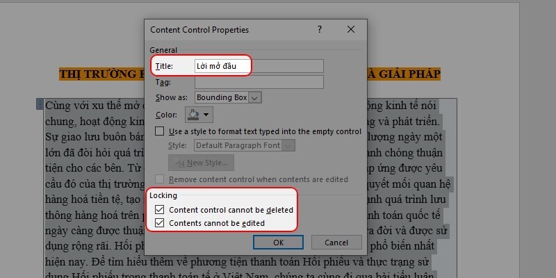 Hướng dẫn cách bảo vệ file Word, không cho người khác copy và chỉnh sửa