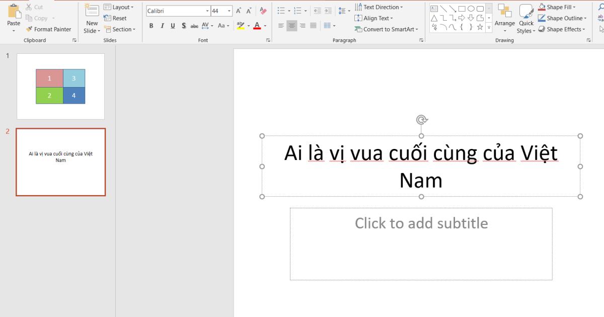 Cách tạo các trò chơi đơn giản trong bài giảng Powerpoint