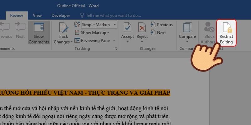 Hướng dẫn cách bảo vệ file Word, không cho người khác copy và chỉnh sửa