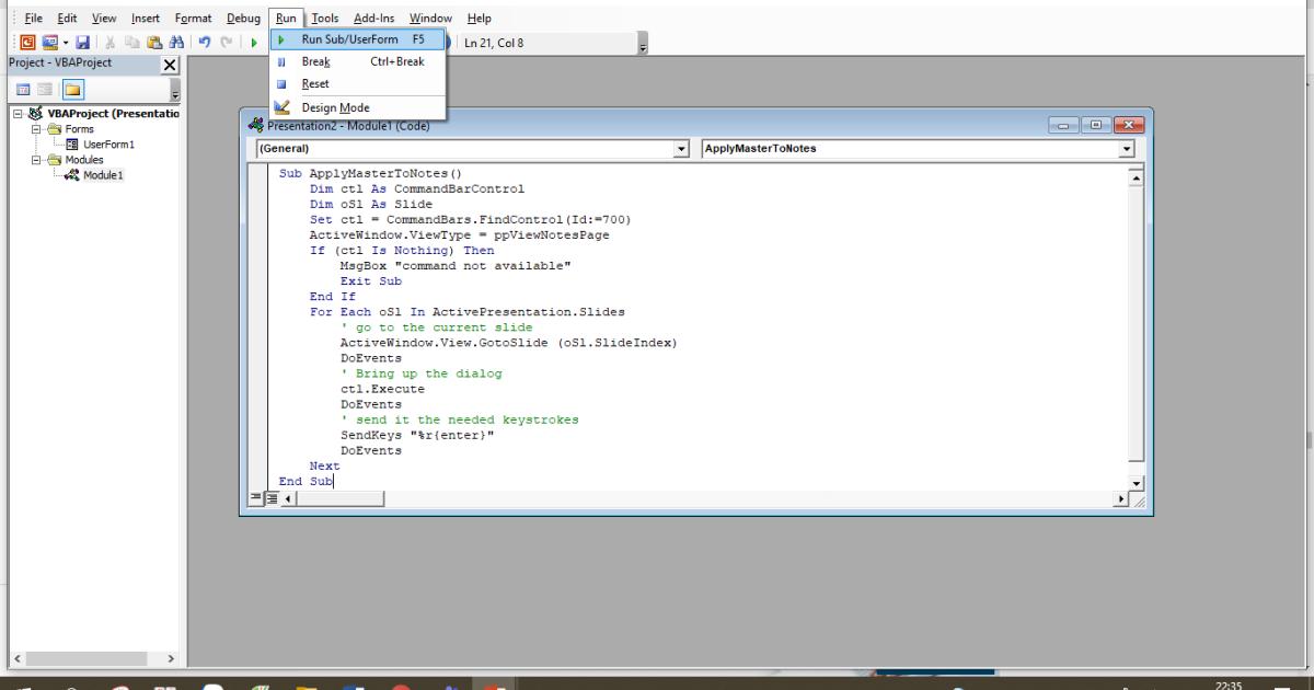 Notes Master trong PowerPoint - Ghi chú của người thuyết trình