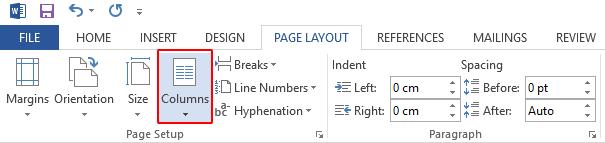 Hướng dẫn cách trình bày văn bản dạng cột trong Word