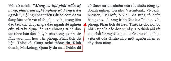 Hướng dẫn cách trình bày văn bản dạng cột trong Word
