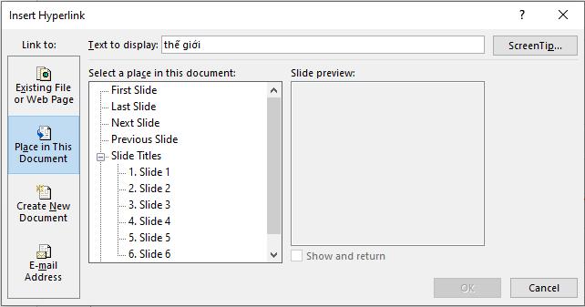 Hướng dẫn chèn và xóa siêu liên kết trong PowerPoint