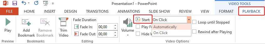 Hướng dẫn cách cài đặt tùy chọn phát cho video trên PowerPoint