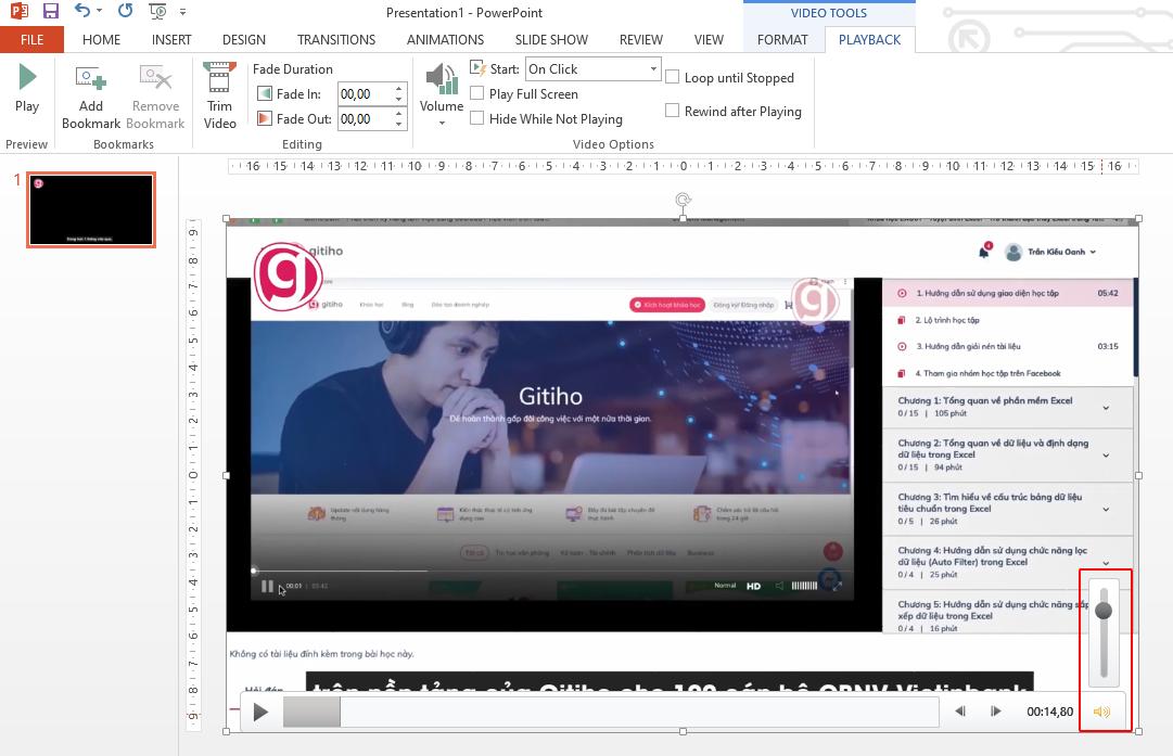Hướng dẫn cách cài đặt tùy chọn phát cho video trên PowerPoint