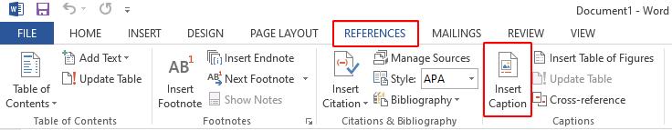 Cách tạo Caption, FootNote để diễn giải nội dung trong Word