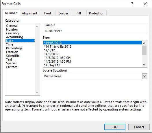 Hướng dẫn chuyển định dạng Text sang ngày tháng trong Excel