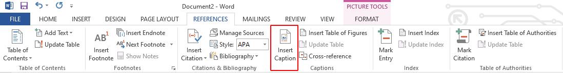 Tạo mô tả cho từng hình ảnh, bảng biểu trong Word 1