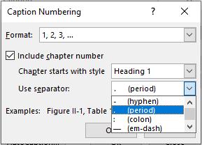 Tạo mô tả cho từng hình ảnh, bảng biểu trong Word 5