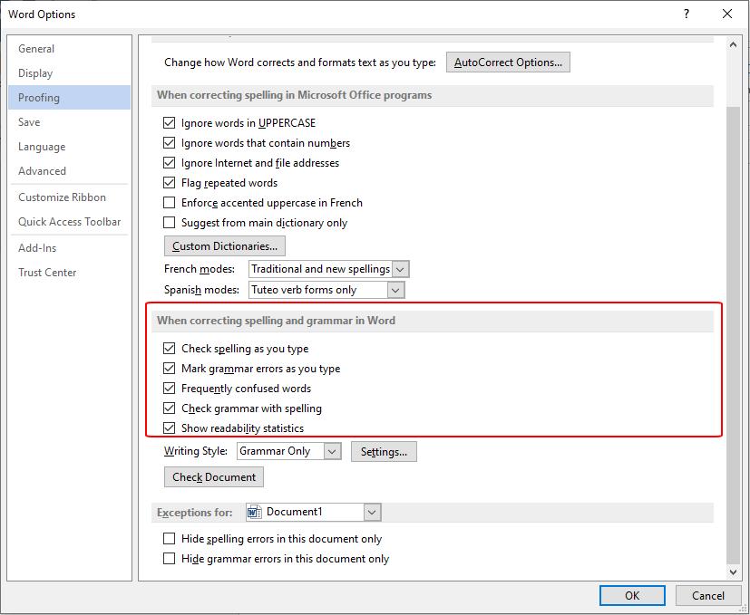 Hướng dẫn sử dụng từ điển Word để kiểm tra chính tả - ngữ pháp