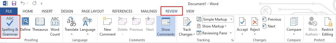 Hướng dẫn sử dụng từ điển Word để kiểm tra chính tả - ngữ pháp