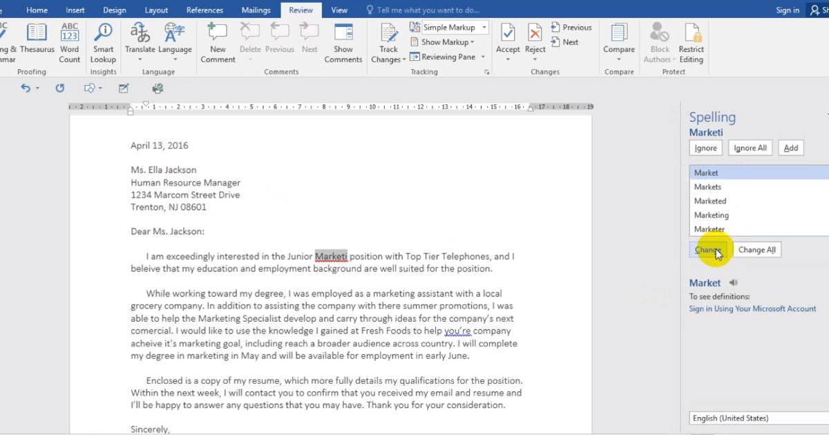 Hướng dẫn sử dụng từ điển Word để kiểm tra chính tả - ngữ pháp