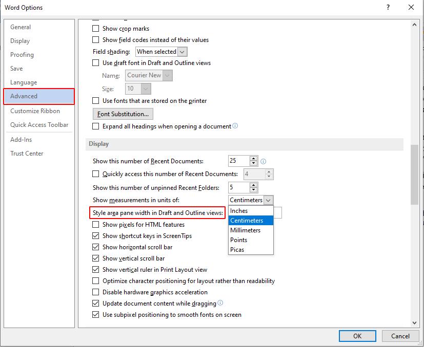 Cài đặt định dạng căn lề trong Word 2