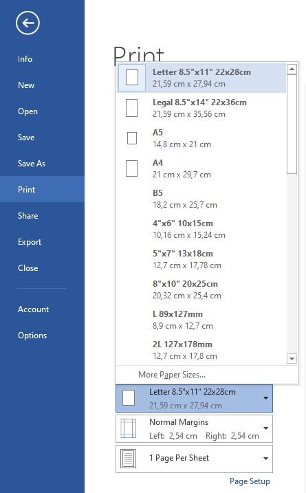 Hướng dẫn các chức năng in văn bản tài liệu trong Word