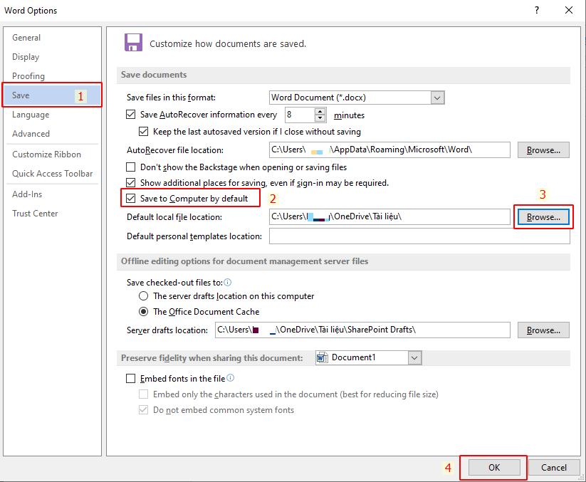 Những cài đặt mặc định nên thay đổi trong Microsoft Office