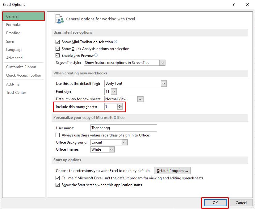 Những cài đặt mặc định nên thay đổi trong Microsoft Office