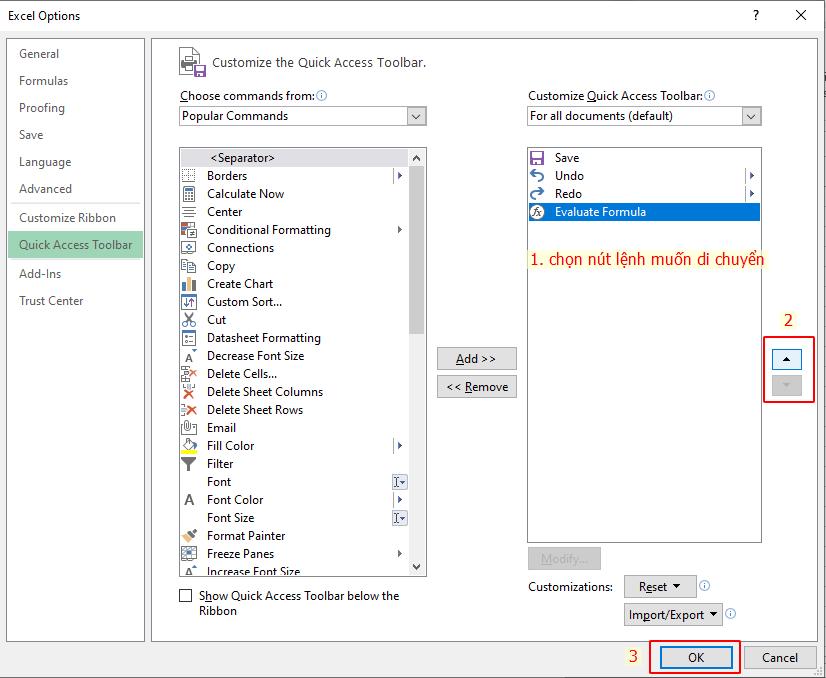 Hướng dẫn sử dụng Quick Access Toolbar của Microsoft