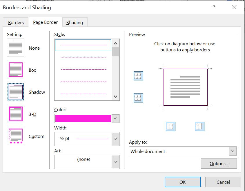Hướng dẫn tạo khung viền trang bìa trong Word 2007, 2013, 2016, 2019
