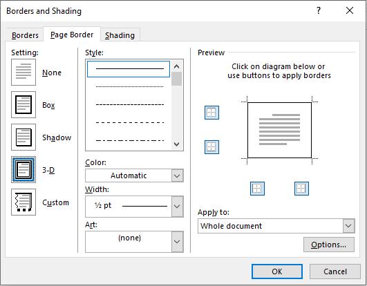 Hướng dẫn tạo khung viền trang bìa trong Word 2007, 2013, 2016, 2019