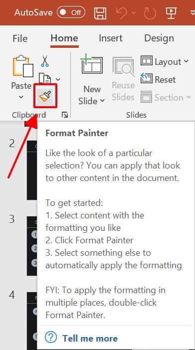 Format Painter giúp bạn tối ưu hóa các thao tác