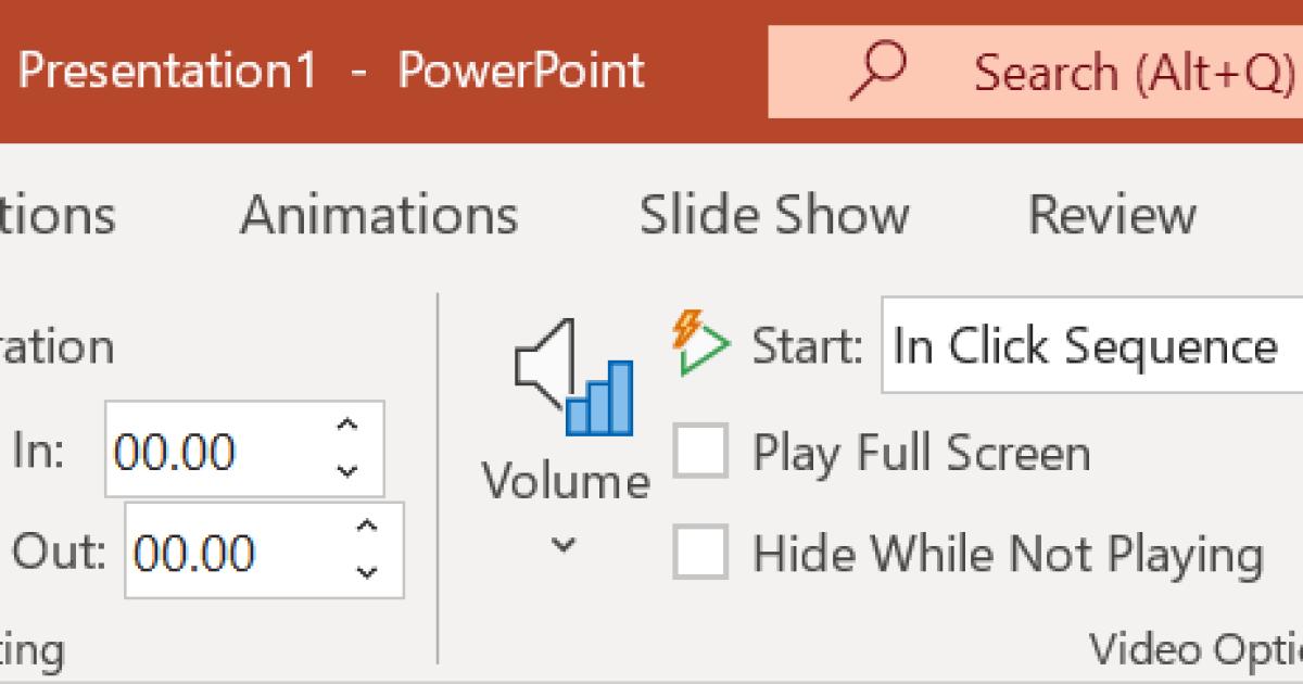 Sử dụng nền video cho các slide