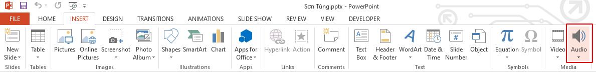 Hướng dẫn cách chèn âm thanh, chèn nhạc vào PowerPoint