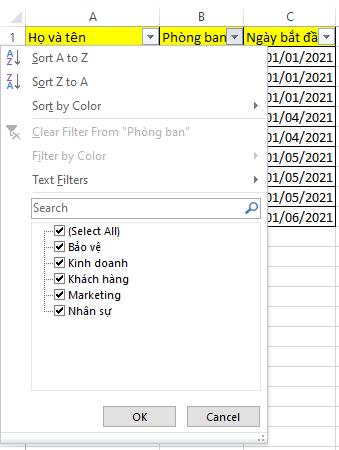 10 cú pháp hàm và chức năng Excel dành cho nghề hành chính nhân sự