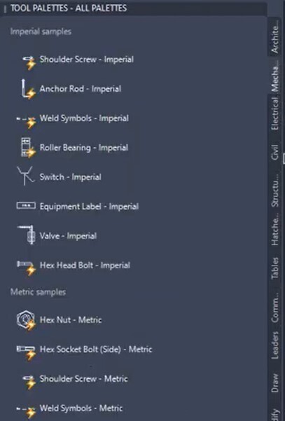 3 bước quản lý thư viện Blocks với Tool Palettes trong AutoCAD