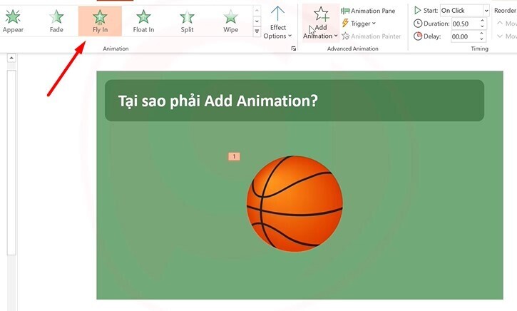 Hướng dẫn cách áp dụng nhiều Animation cho đối tượng trong Powerpoint