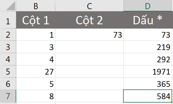 Cách nhân một cột với một số cố định nhanh nhất trong Excel