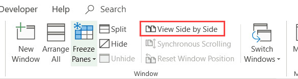 Cách so sánh 2 file Excel riêng biệt 3