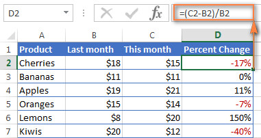 Hướng dẫn cách tính phần trăm trong Excel có công thức chi tiết