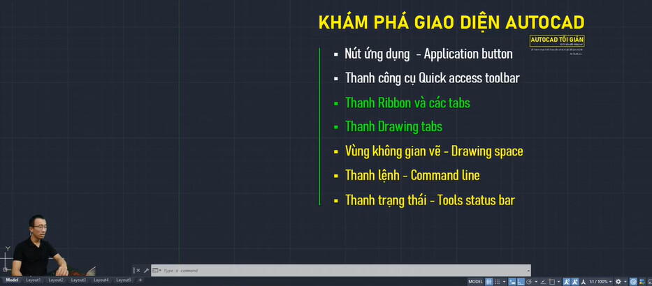 Khám phá giao diện làm việc chuyên nghiệp của phần mềm AutoCAD