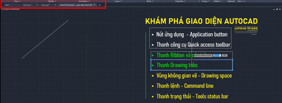 Khám phá giao diện làm việc chuyên nghiệp của phần mềm AutoCAD