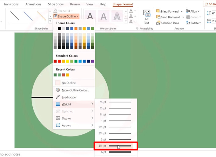 Khám phá nhóm hiệu ứng Powerpoint tạo sự nhấn mạnh vào đối tượng