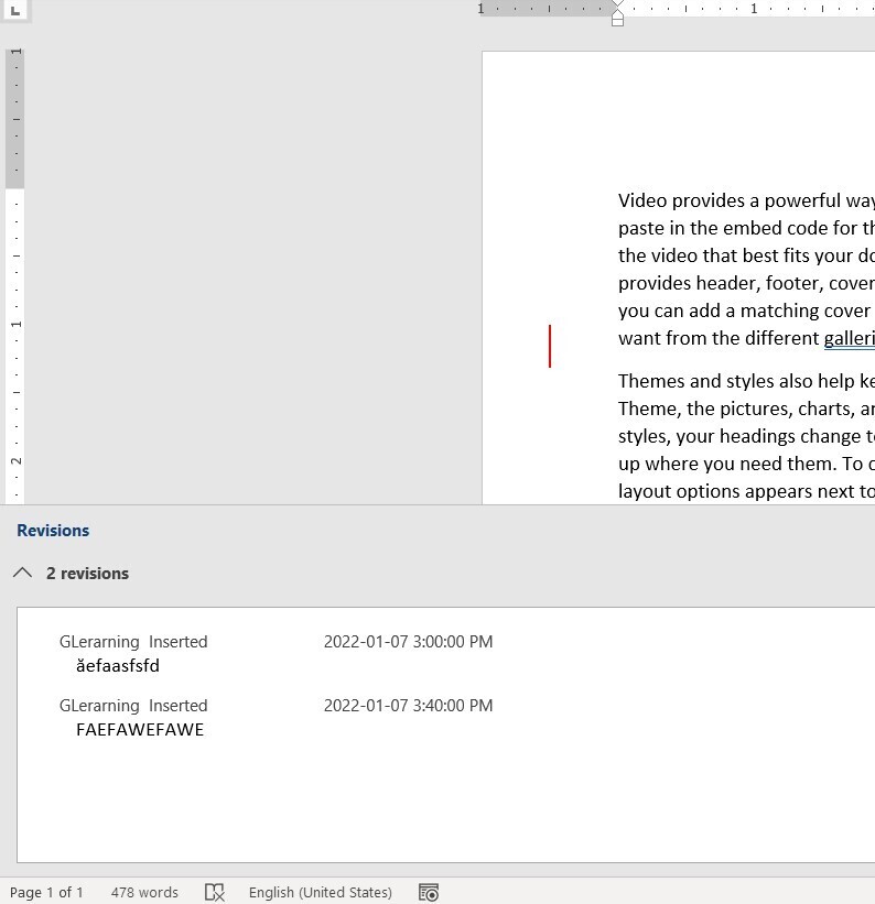 Xem các thay đổi trong một cửa sổ khác 3
