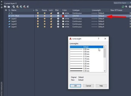 Hướng dẫn cách thiết lập Layer trong AutoCAD chi tiết