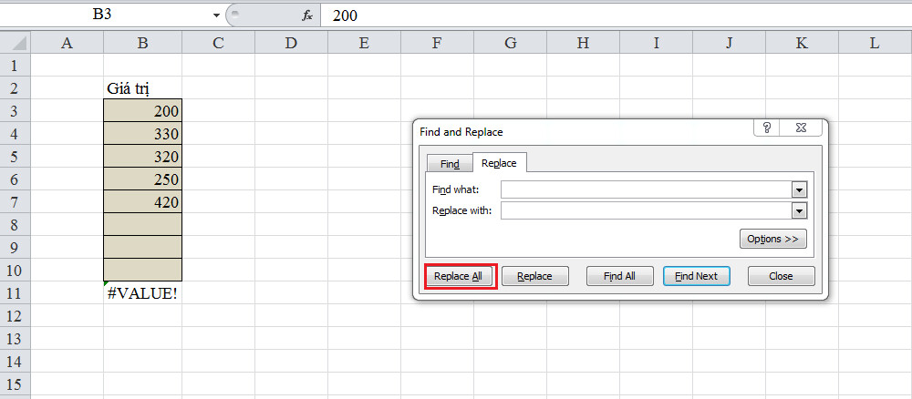 Hướng dẫn 3 cách sửa lỗi Value trong Excel 5