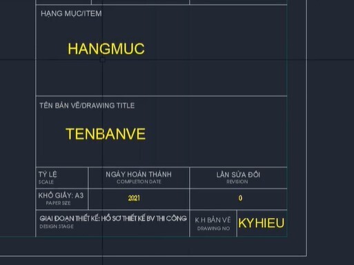 Tạo khung tên bản vẽ Autocad sẽ giúp cho công việc của bạn trở nên chuyên nghiệp và thuận tiện hơn. Bạn chỉ cần mất vài phút để tạo khung tên bản vẽ này. Hãy cùng xem hình ảnh để biết cách tạo khung tên bản vẽ một cách đơn giản và hiệu quả nhất nhé!