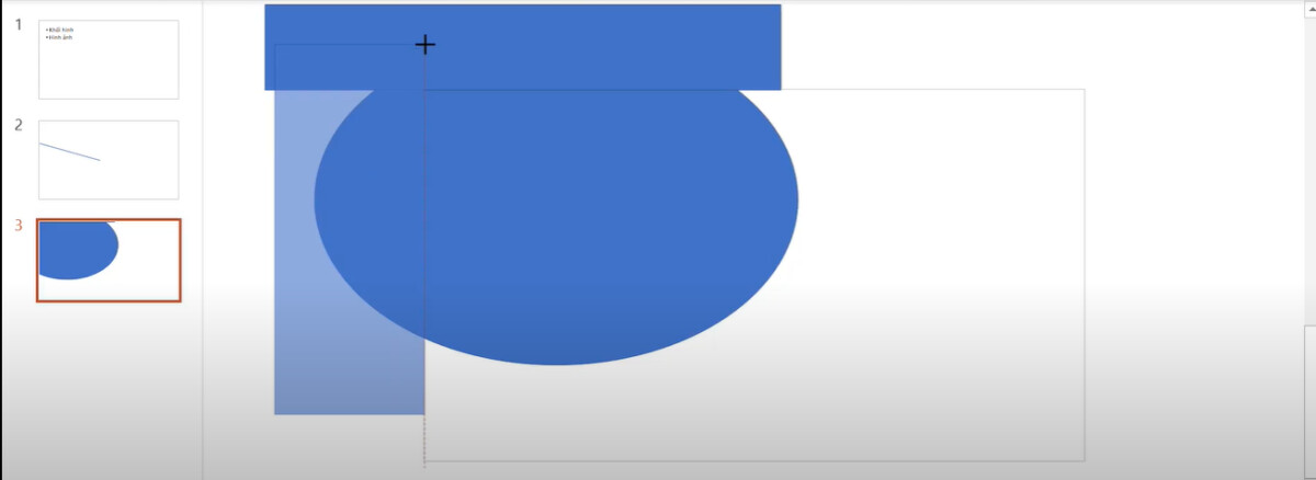 Xóa bỏ các chi tiết thừa nằm ngoài khung thiết kế Powerpoint