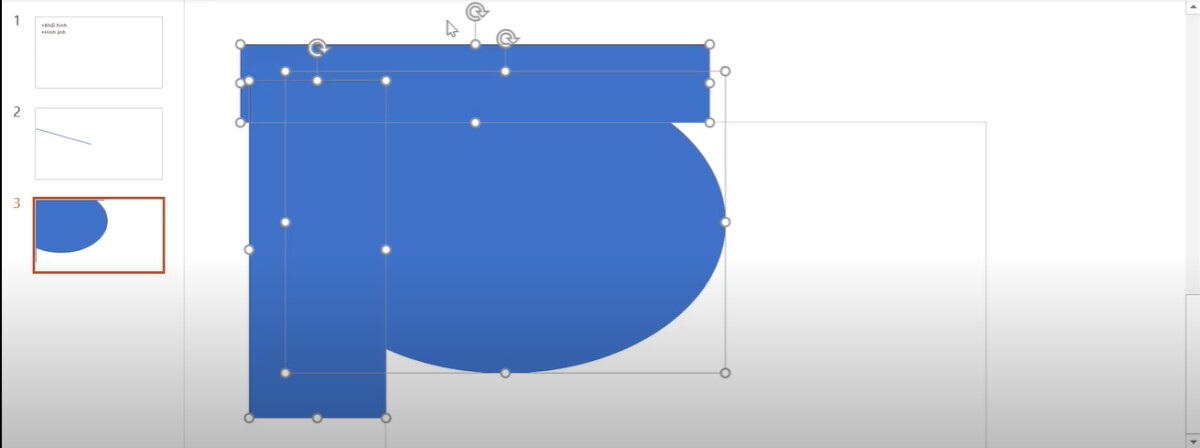 Xóa bỏ các chi tiết thừa nằm ngoài khung thiết kế Powerpoint