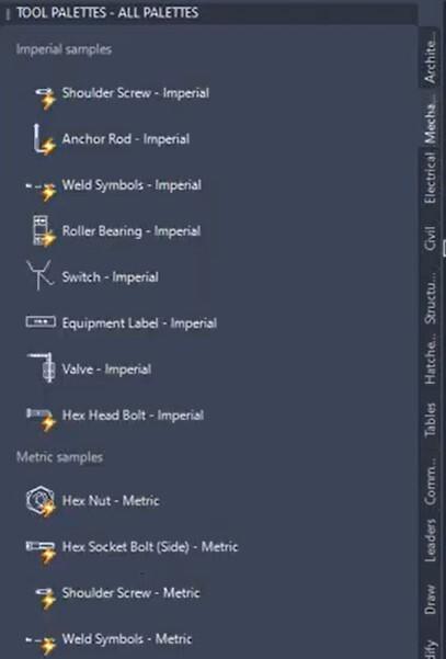 3 bước quản lý thư viện Blocks với Tool Palettes trong AutoCAD