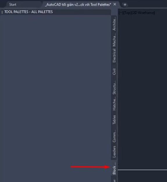 3 bước quản lý thư viện Blocks với Tool Palettes trong AutoCAD